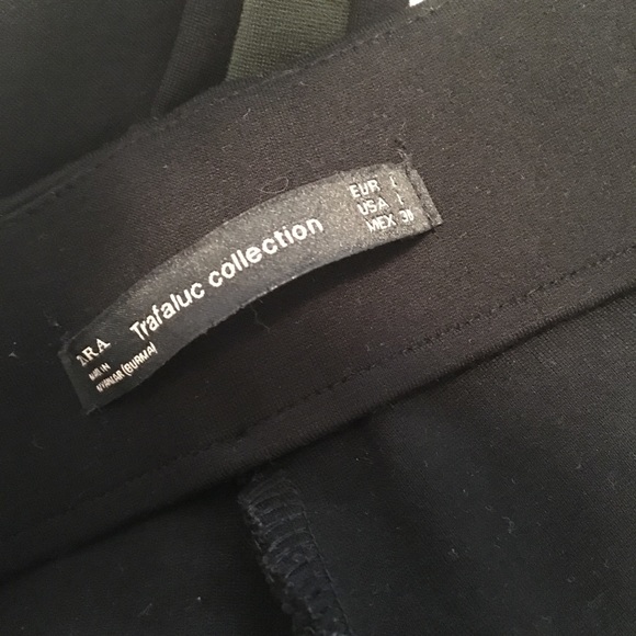 SOLD // ZARA Black Side Striped Pants - Picture 2 of 7